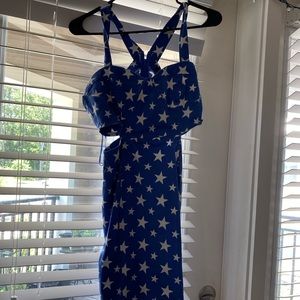 Cutout holiday dress